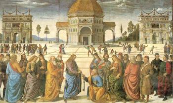 彼得羅 貝魯吉諾 Christ Giving the Keys to St. Peter 彼得羅 貝魯吉諾 Christ Giving the Keys to St. Peter